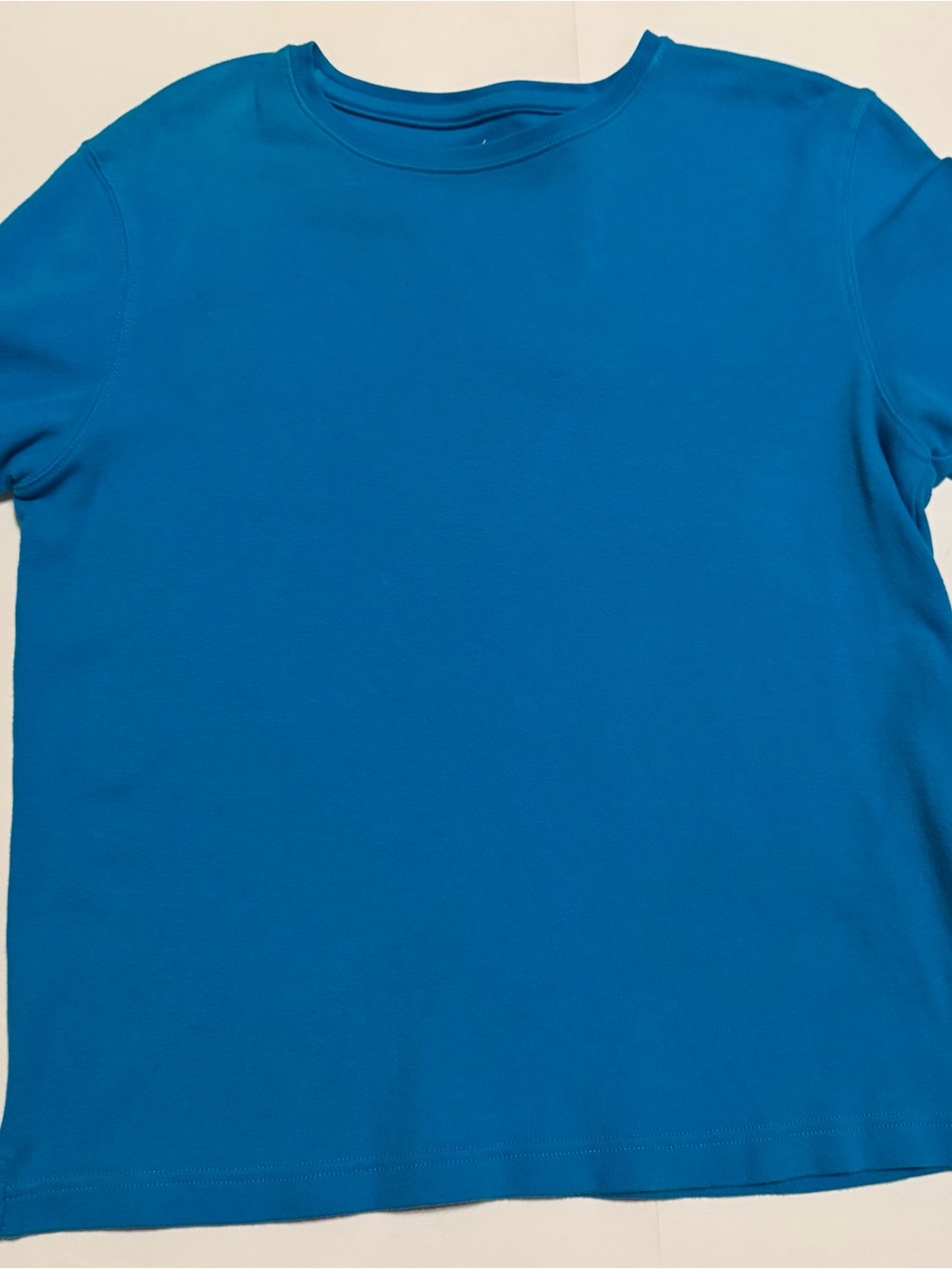 Kim Rogers Teal Blue Short Sleeve Crewneck Tee